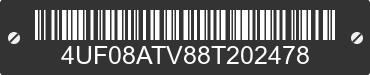2008 ARCTIC CAT Arctic Cat 4UF08ATV88T202478 VIN decoded