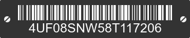 2008 ARCTIC CAT Arctic Cat 4UF08SNW58T117206 VIN decoded
