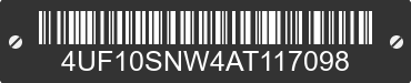 2010 ARCTIC CAT Arctic Cat 4UF10SNW4AT117098 VIN decoded