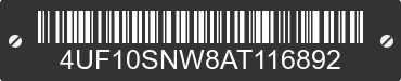 2010 ARCTIC CAT Arctic Cat 4UF10SNW8AT116892 VIN decoded