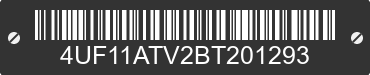 2011 ARCTIC CAT Arctic Cat 4UF11ATV2BT201293 VIN decoded
