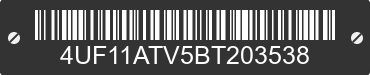 2011 ARCTIC CAT Arctic Cat 4UF11ATV5BT203538 VIN decoded