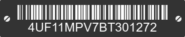 2011 ARCTIC CAT Arctic Cat 4UF11MPV7BT301272 VIN decoded