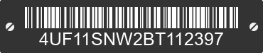 2011 ARCTIC CAT Arctic Cat 4UF11SNW2BT112397 VIN decoded