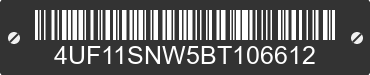 2011 ARCTIC CAT Arctic Cat 4UF11SNW5BT106612 VIN decoded