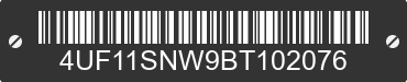 2011 ARCTIC CAT Arctic Cat 4UF11SNW9BT102076 VIN decoded