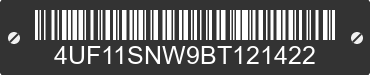 2011 ARCTIC CAT Arctic Cat 4UF11SNW9BT121422 VIN decoded