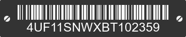 2011 ARCTIC CAT Arctic Cat 4UF11SNWXBT102359 VIN decoded