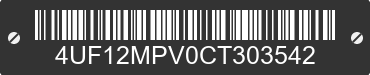2012 ARCTIC CAT Arctic Cat 4UF12MPV0CT303542 VIN decoded