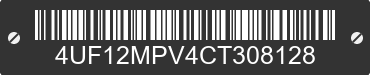 2012 ARCTIC CAT Arctic Cat 4UF12MPV4CT308128 VIN decoded