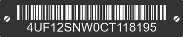 2012 ARCTIC CAT Arctic Cat 4UF12SNW0CT118195 VIN decoded