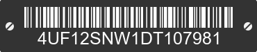 2013 ARCTIC CAT Arctic Cat 4UF12SNW1DT107981 VIN decoded