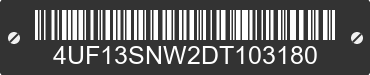 2013 ARCTIC CAT Arctic Cat 4UF13SNW2DT103180 VIN decoded