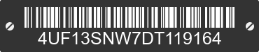 2013 ARCTIC CAT Arctic Cat 4UF13SNW7DT119164 VIN decoded