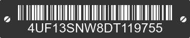 2013 ARCTIC CAT Arctic Cat 4UF13SNW8DT119755 VIN decoded