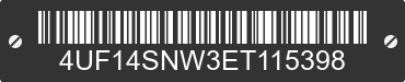 2014 ARCTIC CAT Arctic Cat 4UF14SNW3ET115398 VIN decoded