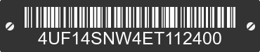 2014 ARCTIC CAT Arctic Cat 4UF14SNW4ET112400 VIN decoded