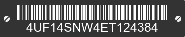 2014 ARCTIC CAT Arctic Cat 4UF14SNW4ET124384 VIN decoded