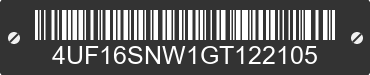 2016 ARCTIC CAT Arctic Cat 4UF16SNW1GT122105 VIN decoded