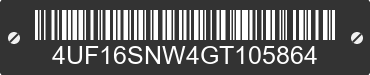 2016 ARCTIC CAT Arctic Cat 4UF16SNW4GT105864 VIN decoded