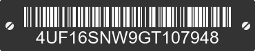 2016 ARCTIC CAT Arctic Cat 4UF16SNW9GT107948 VIN decoded