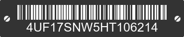 2017 ARCTIC CAT Arctic Cat 4UF17SNW5HT106214 VIN decoded