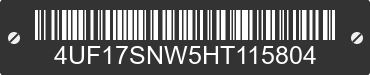 2017 ARCTIC CAT Arctic Cat 4UF17SNW5HT115804 VIN decoded