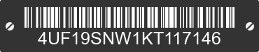 2019 ARCTIC CAT Arctic Cat 4UF19SNW1KT117146 VIN decoded