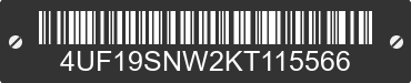 2019 ARCTIC CAT Arctic Cat 4UF19SNW2KT115566 VIN decoded