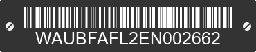 2014 AUDI A4 WAUBFAFL2EN002662 VIN decoded