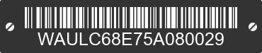 2005 AUDI A4 WAULC68E75A080029 VIN decoded