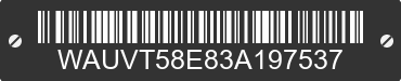 2003 AUDI A4 WAUVT58E83A197537 VIN decoded