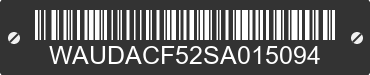 2025 AUDI A5 WAUDACF52SA015094 VIN decoded