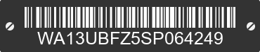 2025 AUDI Q4 WA13UBFZ5SP064249 VIN decoded
