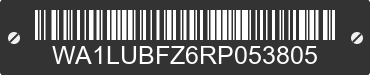 2024 AUDI Q4 WA1LUBFZ6RP053805 VIN decoded