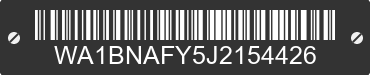 2018 AUDI Q5 WA1BNAFY5J2154426 VIN decoded