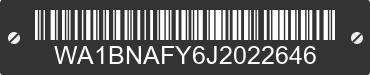 2018 AUDI Q5 WA1BNAFY6J2022646 VIN decoded