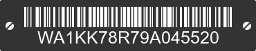 2009 AUDI Q5 WA1KK78R79A045520 VIN decoded