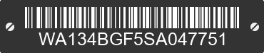 2025 AUDI Q6 WA134BGF5SA047751 VIN decoded