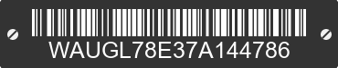 2007 AUDI S4 WAUGL78E37A144786 VIN decoded