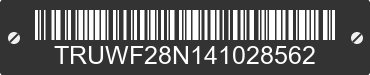 2004 AUDI TT TRUWF28N141028562 VIN decoded