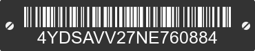 2022 AVALANCHE Avalanche 4YDSAVV27NE760884 VIN decoded