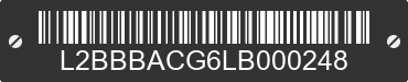 2020 BAODIAO 11 lines L2BBBACG6LB000248 VIN decoded