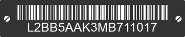 2021 BAODIAO 5 lines L2BB5AAK3MB711017 VIN decoded