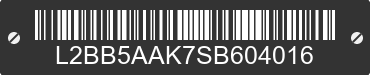 2025 BAODIAO 5 lines L2BB5AAK7SB604016 VIN decoded
