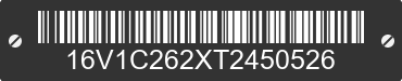 2026 BIG TEX Big Tex 16V1C262XT2450526 VIN decoded