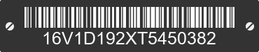 2026 BIG TEX Big Tex 16V1D192XT5450382 VIN decoded