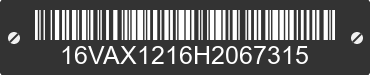 2017 BIG TEX Big Tex 16VAX1216H2067315 VIN decoded