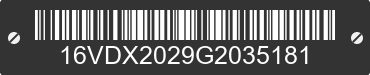 2016 BIG TEX Big Tex 16VDX2029G2035181 VIN decoded