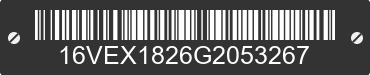 2016 BIG TEX Big Tex 16VEX1826G2053267 VIN decoded